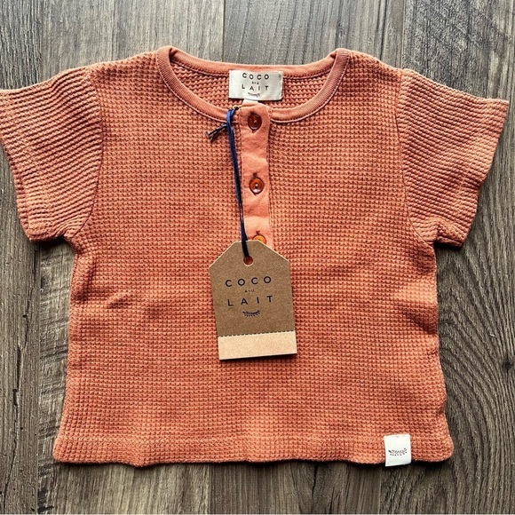 Coco Au Lait Waffle Knit T-Shirt, 18 months NWT - Picture 1 of 10